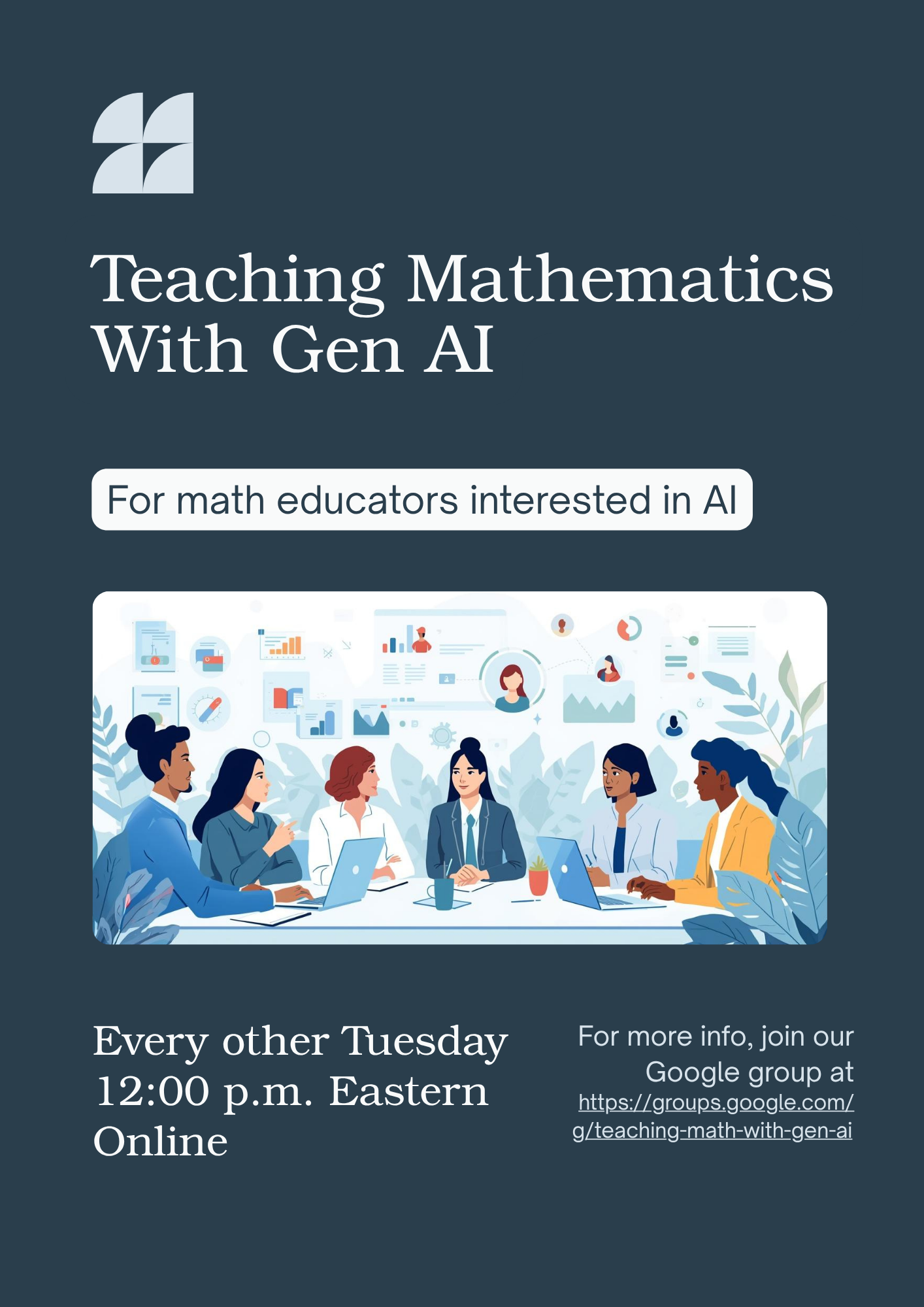 Teaching Mathematics with Gen AI flyer